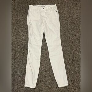 Prana white skinny jeans